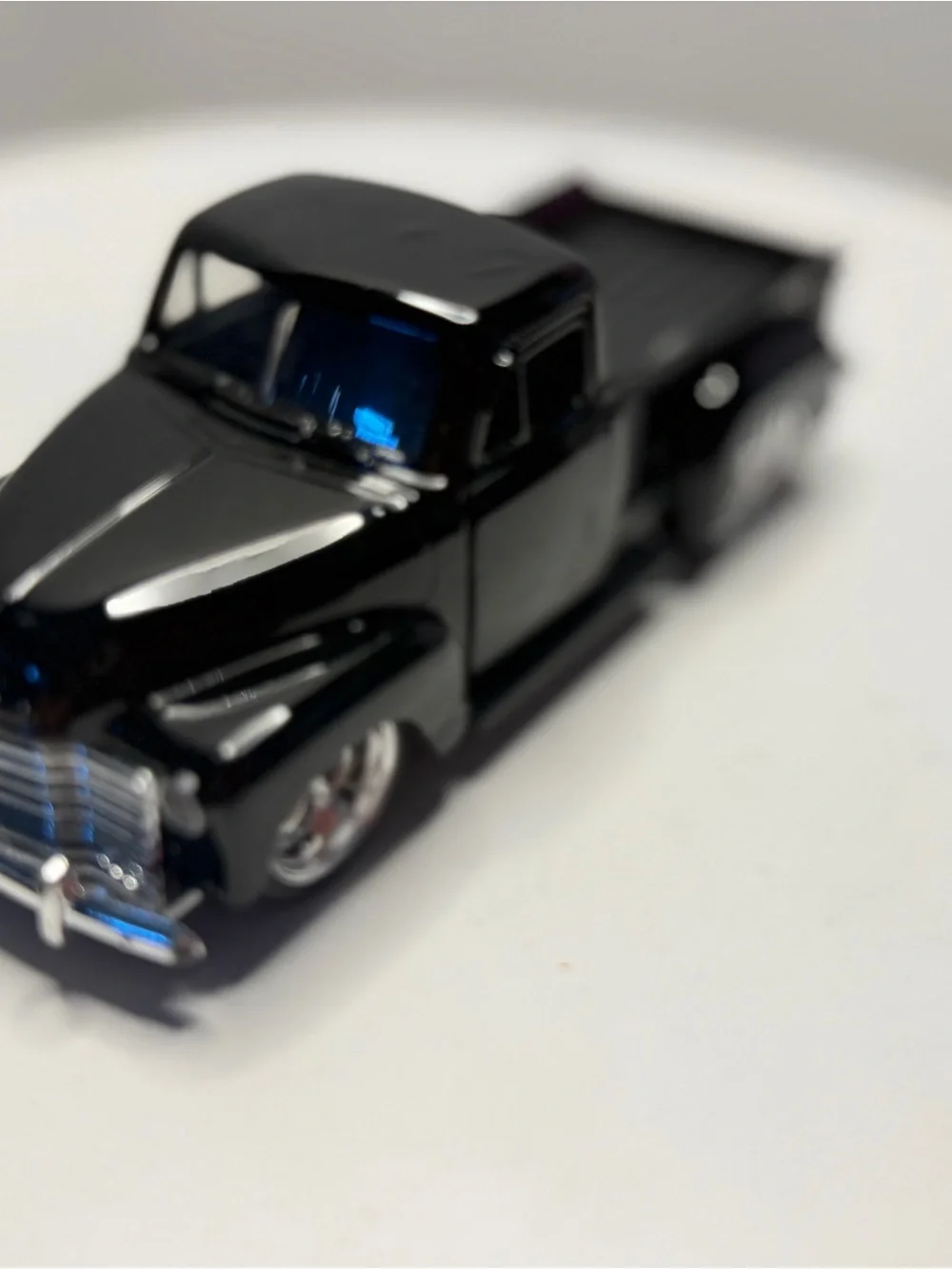 Black Die-Cast Classic Pickup Toy Truck for Kids